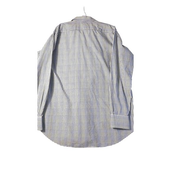 Johnston & Murphy XXL Tailored Cotton Check Shirt (Blue/Green/White) - Picture 3 of 7